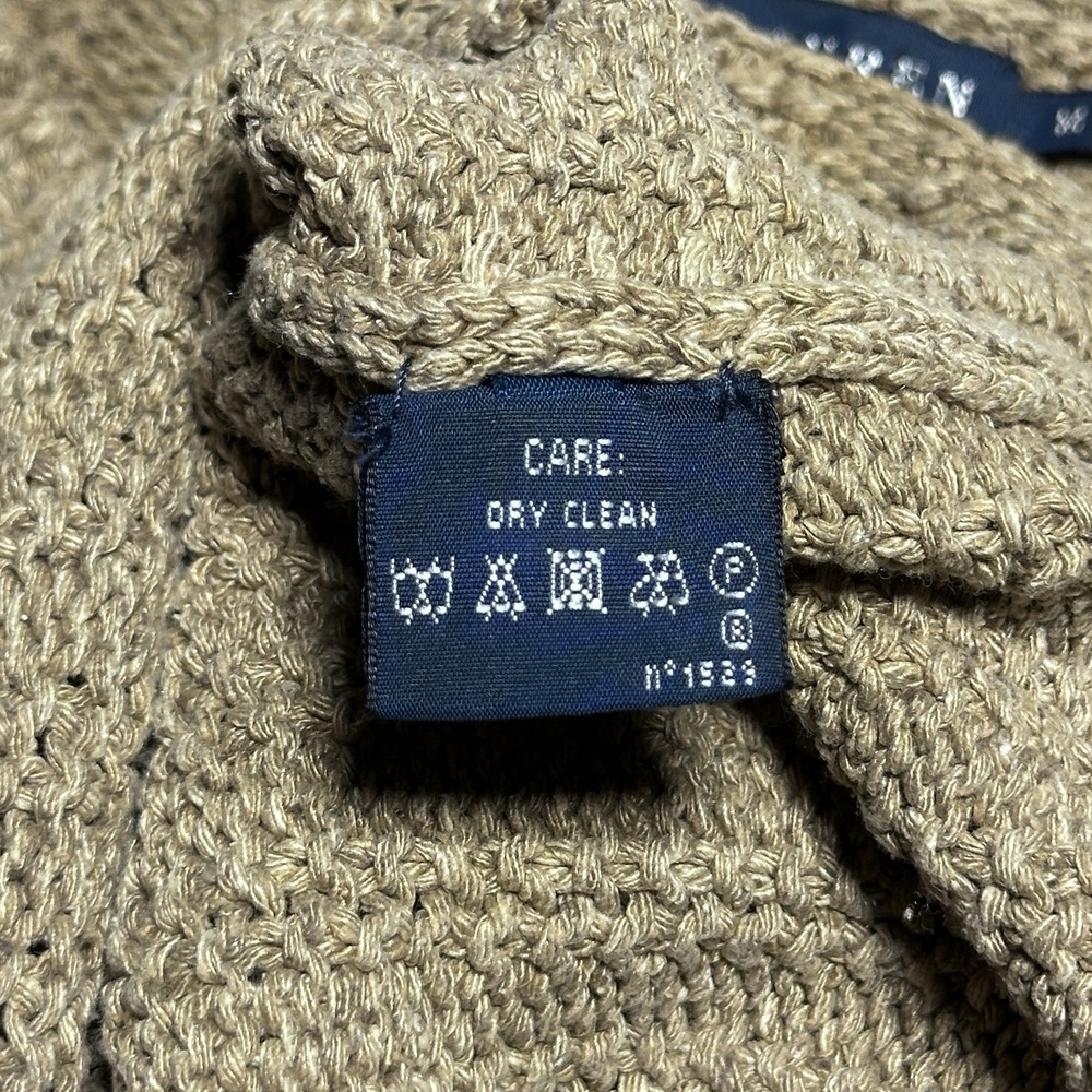 Ralph Lauren Mulberry Silk Knit Sweater Womens Medium Brown Elbow‎ Patch Luxury - Picture 4 of 9